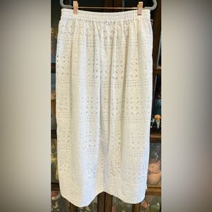 Eyelet Maxi Skirt